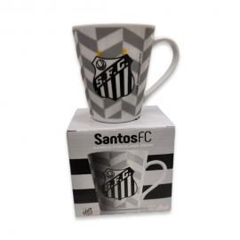 Caneca De Porcelana SantosFC 290ml - Allmix