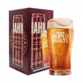 Copo Para Cerveja Brahma Duplo Malte 425 Ml - GLOBIMPORT