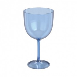 Taça Para Gin Em Plástico Cristal Azul 500 Ml - PLASÚTIL